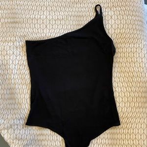ASOS one sleeve tank top body suit thong